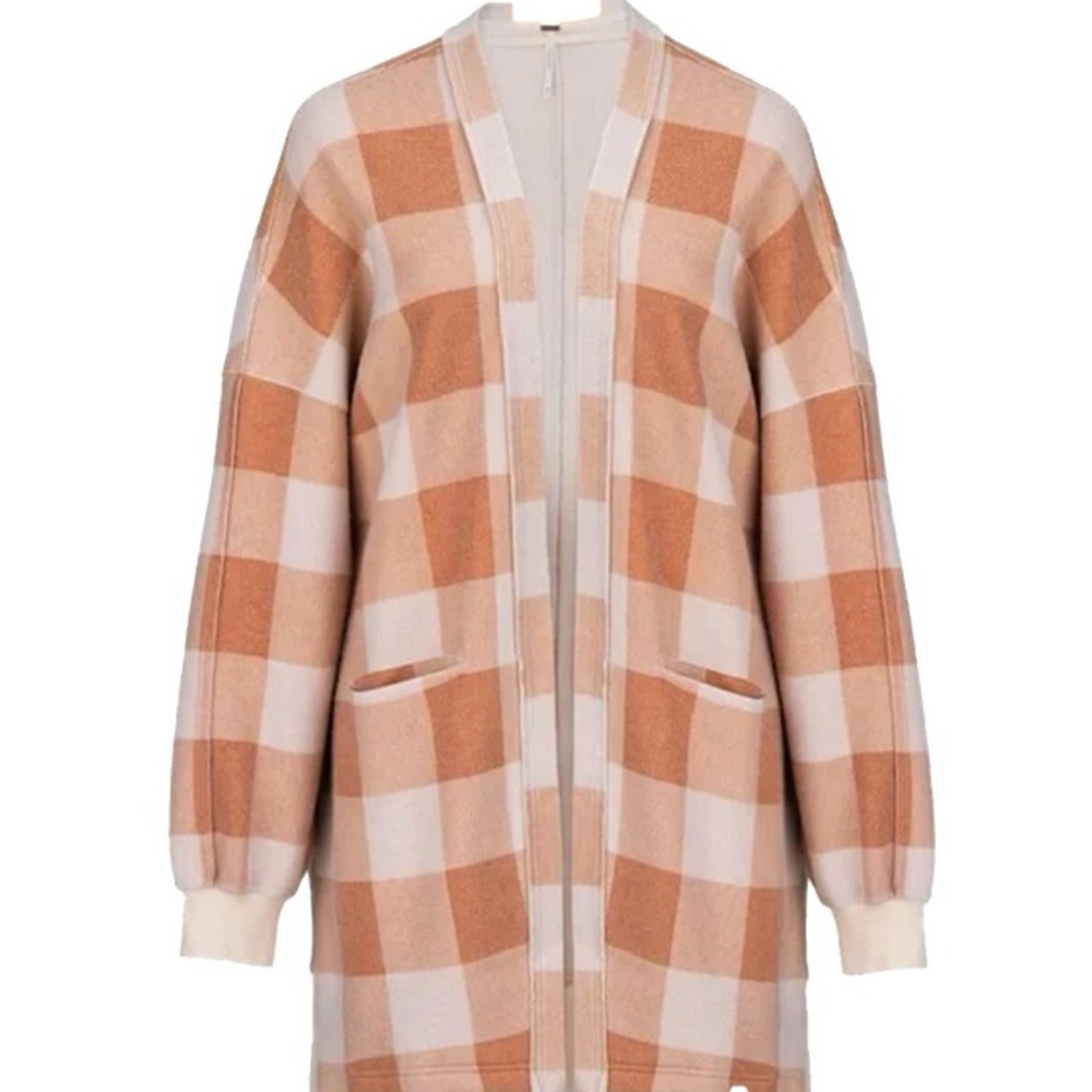 Free People | Benji Check Long Cardigan | Medium - Picture 11 of 16